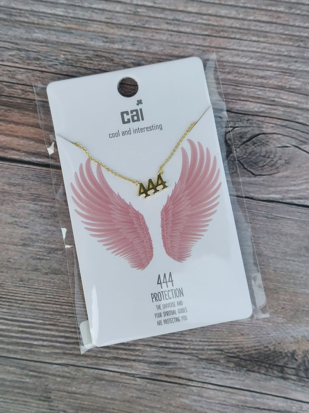 444 Protection  - Angel Numbers Necklace