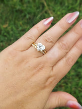 Load image into Gallery viewer, 3.03 Carat Lab Heart Diamond Ring with Hidden Halo - 14K Yellow Gold