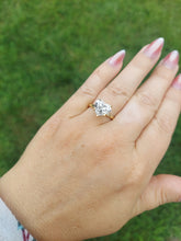 Load image into Gallery viewer, 3.03 Carat Lab Heart Diamond Ring with Hidden Halo - 14K Yellow Gold