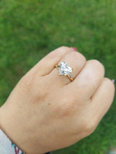 Load image into Gallery viewer, 3.03 Carat Lab Heart Diamond Ring with Hidden Halo - 14K Yellow Gold