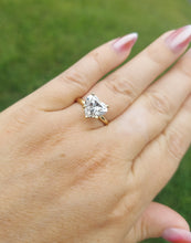 Load image into Gallery viewer, 3.03 Carat Lab Heart Diamond Ring with Hidden Halo - 14K Yellow Gold