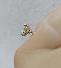Load image into Gallery viewer, 3.03 Carat Lab Heart Diamond Ring with Hidden Halo - 14K Yellow Gold