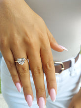 Load image into Gallery viewer, 3.03 Carat Lab Heart Diamond Ring with Hidden Halo - 14K Yellow Gold