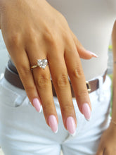 Load image into Gallery viewer, 3.03 Carat Lab Heart Diamond Ring with Hidden Halo - 14K Yellow Gold