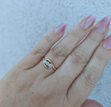 Load image into Gallery viewer, Three Stone "Past Present Future" Lab Diamond Ring - .30 Carats - 14K Yellow Gold