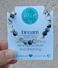 Load image into Gallery viewer, Zebra Jade "Dream" Stacker - TJazelle HELP