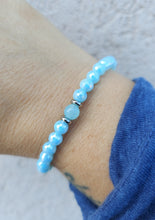 Load image into Gallery viewer, Aqua Blue Crystal Radiance AWSC Bracelet - TJazelle HELP Collection