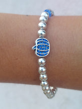 Load image into Gallery viewer, Blue Pumpkin Stretch Bracelet- Extended Size, Luca and Danni