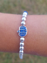 Load image into Gallery viewer, Blue Pumpkin Stretch Bracelet- Extended Size, Luca and Danni