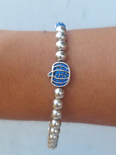 Load image into Gallery viewer, Blue Pumpkin Stretch Bracelet- Extended Size, Luca and Danni