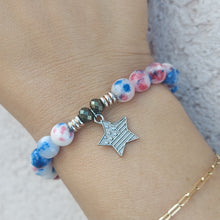 Load image into Gallery viewer, "Stars &amp; Stripes" Red White &amp; Blue Bracelet - TJazelle