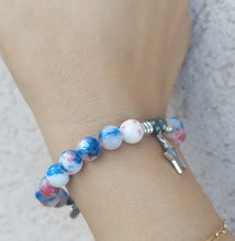 Load image into Gallery viewer, "Stars &amp; Stripes" Red White &amp; Blue Bracelet - TJazelle