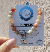Load image into Gallery viewer, Pumpkin Silver Charm Bracelet - TJazelle