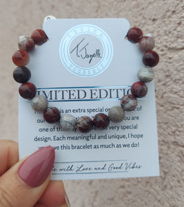 "Intellect" Laguna Lace Agate Stacker -- TJazelle