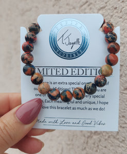 "Grounding" Leopard Skin Jasper Stacker -- TJazelle