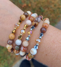 Load image into Gallery viewer, Natural Coral Quartzite with Crystal Center - TJazelle &amp; Marie's Exclusive