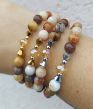 Load image into Gallery viewer, Natural Coral Quartzite with Crystal Center - TJazelle &amp; Marie's Exclusive