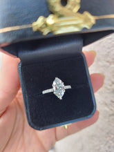 Load image into Gallery viewer, 2 Carat Marquise Lab Diamond Engagement Ring - 14K White Gold