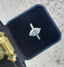Load image into Gallery viewer, 2 Carat Marquise Lab Diamond Engagement Ring - 14K White Gold