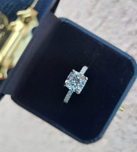 Load image into Gallery viewer, 2.52 Carat Cushion Cut Lab Diamond Engagement Ring - 14K White Gold