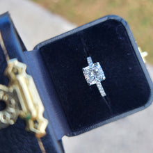 Load image into Gallery viewer, 2.52 Carat Cushion Cut Lab Diamond Engagement Ring - 14K White Gold