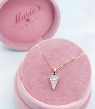 Load image into Gallery viewer, Diamond Arrow Pendant &amp; Paper Clip Chain - Frederic Sage