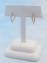Load image into Gallery viewer, Kite Diamond Huggie Hoops - 14K