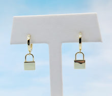 Load image into Gallery viewer, Darby Locket Huggie Hoop Earrings - Lotus Jewelry