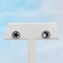 Load image into Gallery viewer, Moon &amp; Star Mismatched Stud Earring