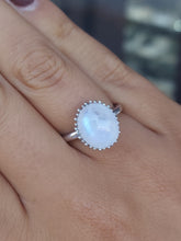 Load image into Gallery viewer, Oval Rainbow Moonstone Sterling Silver Ring - Samuel B