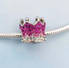 Load image into Gallery viewer, Pink Crystal Crown Bead - Chelsea Taylor