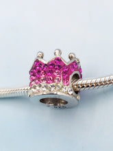 Load image into Gallery viewer, Pink Crystal Crown Bead - Chelsea Taylor