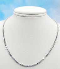 Load image into Gallery viewer, 24&quot; Round Box Chain - Sterling Silver