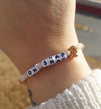 Load image into Gallery viewer, “Oh Snap" Gingerbread Man Little Words Project Bracelet