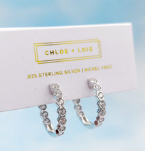 Load image into Gallery viewer, Honeycomb Huggie Hoop Earrings - Chloe and Lois