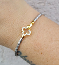 Load image into Gallery viewer, Limited Edition Lucky Clover Italian Hook Bracelet