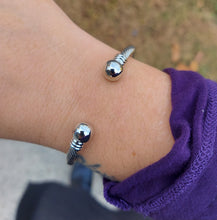 Load image into Gallery viewer, Trending Open Ball Cuff Bangle Bracelet