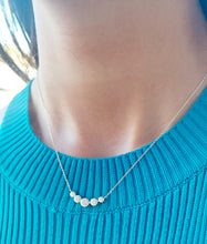 Load image into Gallery viewer, Five Stone Diamond Necklace - 14K Yellow Gold