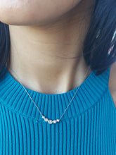 Load image into Gallery viewer, Five Stone Diamond Necklace - 14K White Gold
