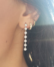 Load image into Gallery viewer, Illusion Diamond Drop Earrings - 14K White Gold