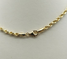 Load image into Gallery viewer, 22" Solid Gold Rope Chain - 14K Yellow Gold
