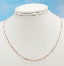 Load image into Gallery viewer, 18" Open Cable Chain - 14K Rose Gold