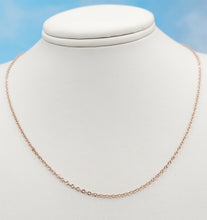 Load image into Gallery viewer, 16" Open Cable Chain - 14K Rose Gold