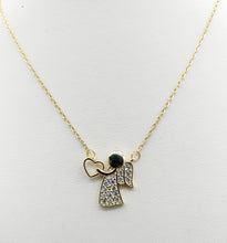 Load image into Gallery viewer, Angel with Heart Charm - Gold Plated Sterling Silver
