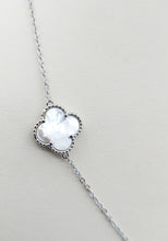 Load image into Gallery viewer, Mother of Pearl Five Clover Necklace - Sterling Silver