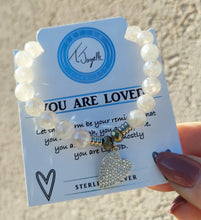 Load image into Gallery viewer, You are Loved Sterling Silver Charm Bracelet - TJazelle
