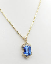 Load image into Gallery viewer, Custom Tanzanite and Diamond Necklace