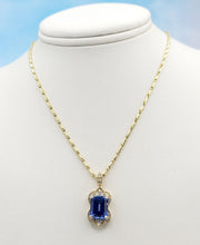 Load image into Gallery viewer, Custom Tanzanite and Diamond Necklace