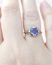 Load image into Gallery viewer, Amethyst Vintage Style Ring - Estate Piece