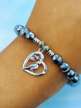 Load image into Gallery viewer, "Open Cardinal" Silver Charm Bracelet - TJazelle